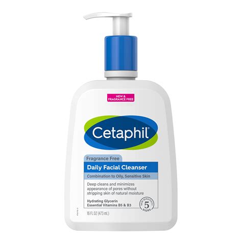 Cetaphil Face Wash, Daily Facial Cleanser for Sensitive, Combination to ...