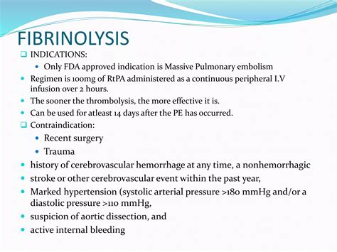 Pulmonary thromboembolism Management and prophylaxis | PPTX