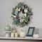 22" Green & White Pumpkins & Berries Fall Harvest Wreath | Michaels