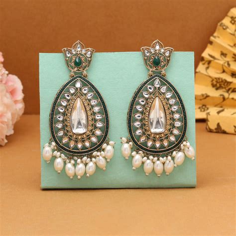 Kundan Earrings | Buy Artificial Kundan Earrings On Wholesale
