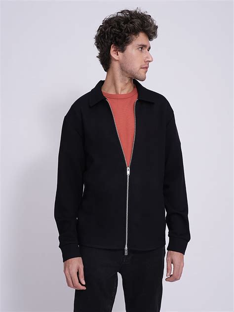 Buy Black Full Zip Sweat Jacket for Men Online