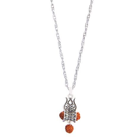 Traditional Designer Stylish Disco Chain with Lord Shiva Shivling, Tri ...