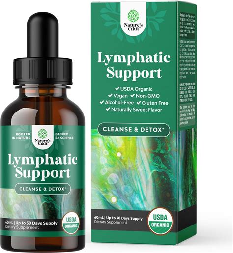 Certified Organic Lymphatic Drainage Drops - Herbal Lymphatic Cleanse ...