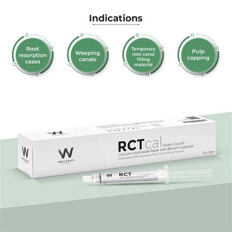 Waldent RCTcal Calcium Hydroxide Paste (Water Based) – Waldent.com