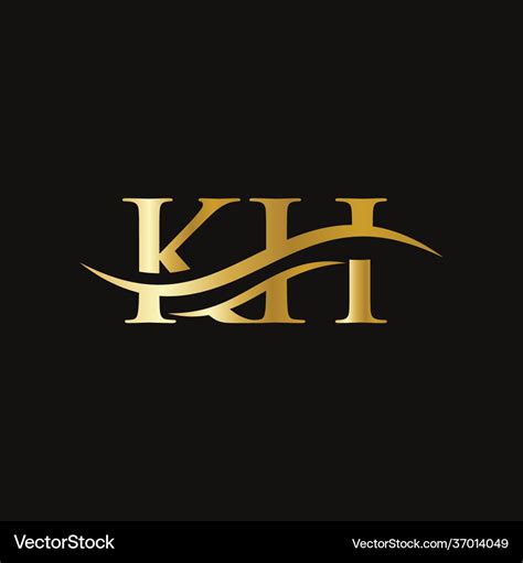 Kh Logo Letter Swoosh Stock Vector Adobe Stock | My XXX Hot Girl