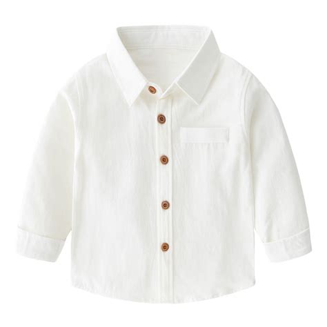 Boys' Button Down Shirts Boys Formal Shirt Boys White Dress Shirt ...
