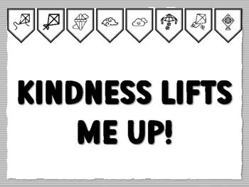 KINDNESS LIFTS ME UP! Kites Bulletin Board Kit, Ready to print Kit ...