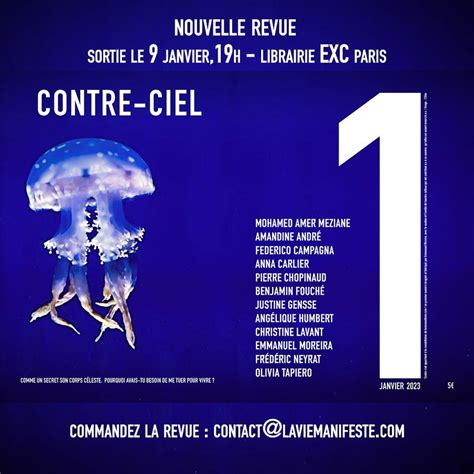 Lancement de la revue Contre-Ciel // EXC librairie, Passage Molière ...