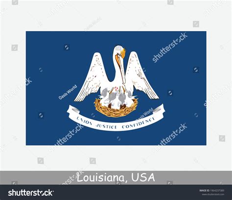 Louisiana Usa State Flag Flag La Stock Vector (Royalty Free) 1964237389 ...