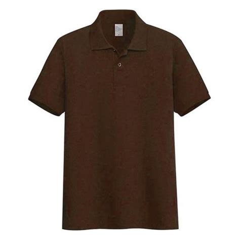 Jual Kaos kerah polo shirt | kaos kerah pria seragam polos Coklat Tua ...