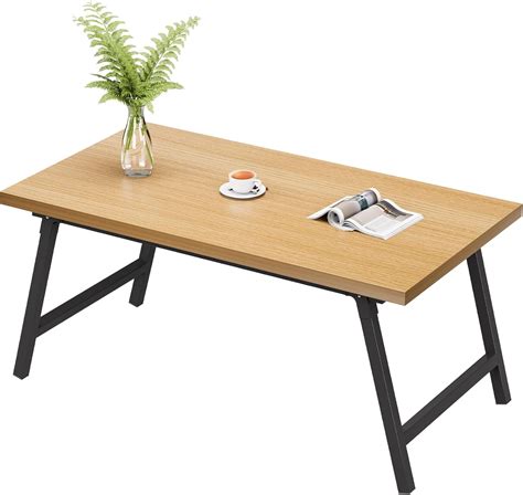 Folding Coffee Table, Portable Floor Table Desk for Sitting on The ...