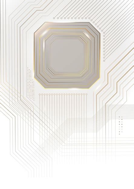 Motherboard circuit technology background png in gold | Premium Photo