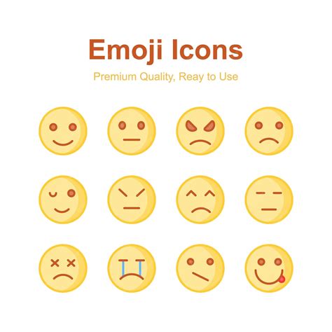 Premium Vector | Pack of emoji icons in modern design style ready to use and download