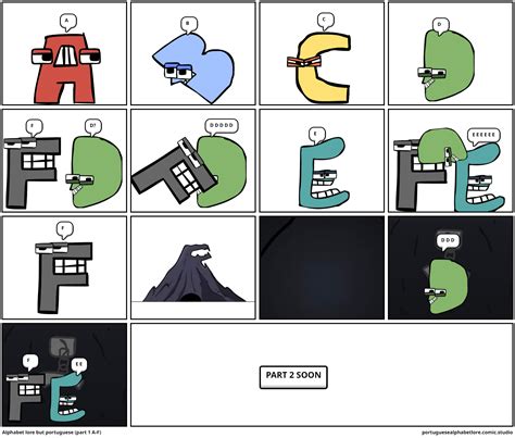 Alphabet lore but portuguese (part 1 A-F) - Comic Studio