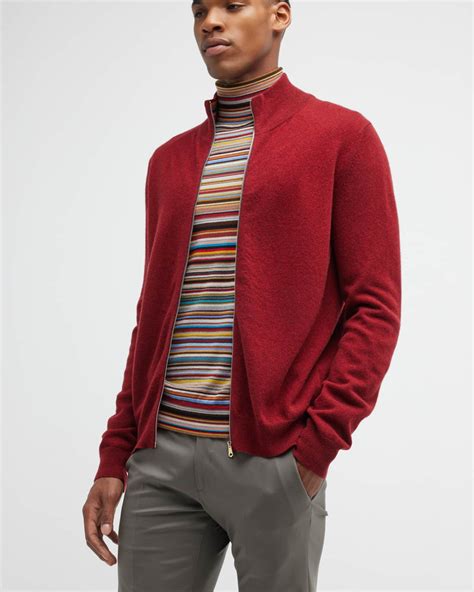 Paul Smith Men's Full-Zip Cardigan Sweater | Neiman Marcus