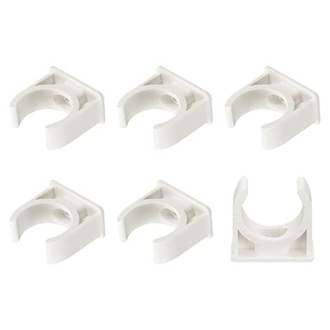 METALLIXITY PVC Water Pipe Clips (25mm/0.98") 6Pcs, Plastic U Shaped ...