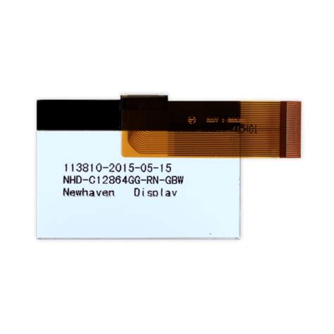 NHD-C12864GG-RN-GBW NEWHAVEN DISPLAY INTERNATIONAL | NEWHAVEN DISPLAY ...