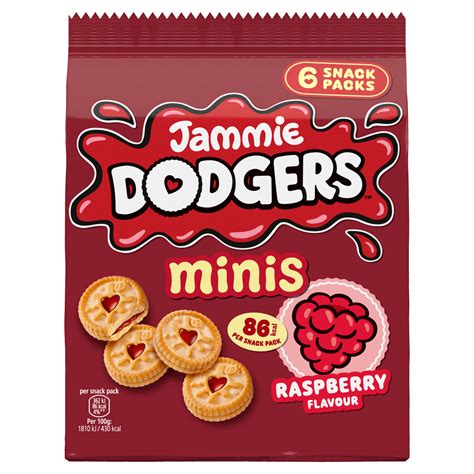 Jammie Dodgers Minis Raspberry Flavour 120g (6 x 20g) - One Stop