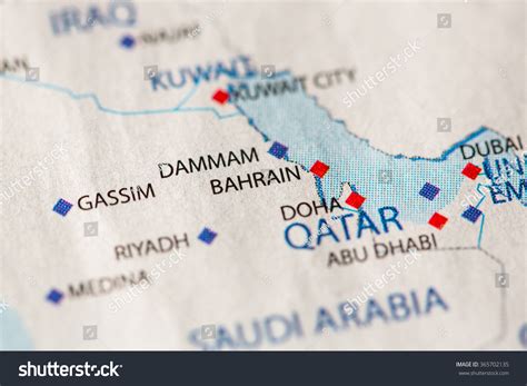 bahrain map middle east persian gulf