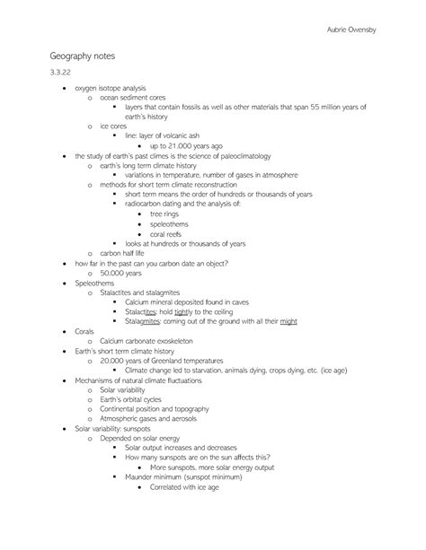 geography atmosphere and carbon dating - Aubrie Owensby Geography notes ...