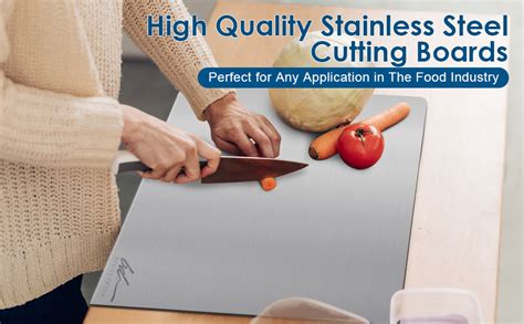Buy Basics Décor Countertop 304 Stainless Steel Chopping Board 41X31 CM ...