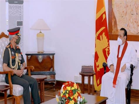 Indian Army chief Gen Naravane meets Sri Lankan Prime Minister in Colombo