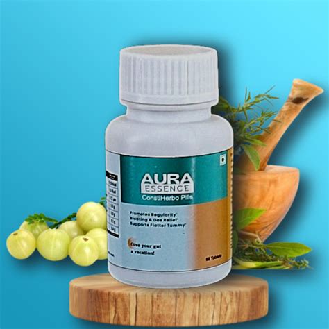 AuraEssence ConstiHerbo Pills – Ayurvedic Constipation Relief & Gut Cl ...