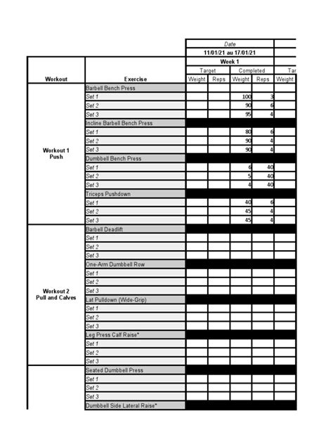 Strength Training Weekly Routine 的图像结果