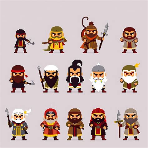 A series of characters including one of the characters | Premium AI ...