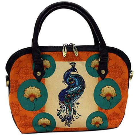 Buy Desi Pop Handbag (Multi-Coloured) (SMB-TilePeacockORange) at Amazon.in