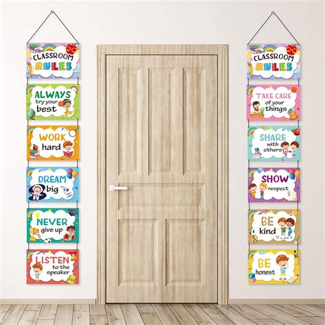 FLYAB Classroom Rules Posters,12Pcs Classroom Rules | Ubuy India