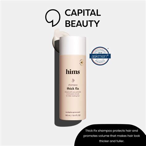 HIMS thick fix hair shampoo แชมพูทำให้ผมหนาขึ้น | Shopee Thailand