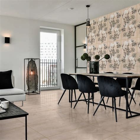 Element Botanical EcoTec Shiny Rectified Porcelain Floor Tile - 590 x ...