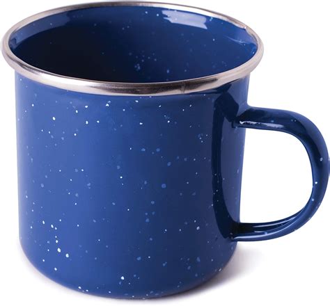 Amazon.com: 10 Pack Enamel Coffee Mugs Bulk 12 oz Enamel Steel Mug with ...