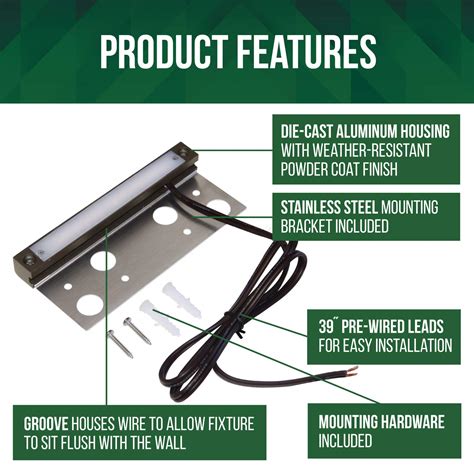 20-Pack GKOLED Frosted Lens Hardscape Light, UL Listed, 6.8 Inches Long ...