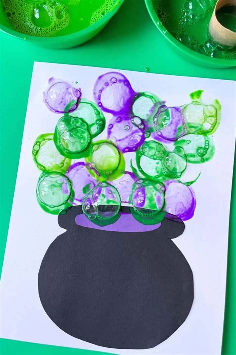 Bubbling Witch Cauldron Craft for Kids - Friends Art Lab