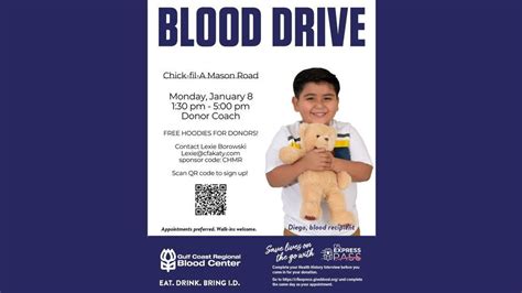 Chick-fil-A Mason Road Blood Drive, 369 S Mason Rd Katy, TX, United ...