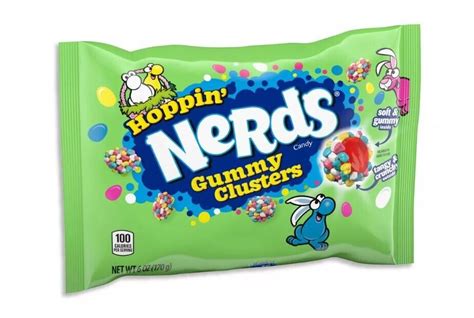 Buy Hoppin NERDS 6 oz Gummy Clusters Easter Candy Pastel Spring ** BB ...
