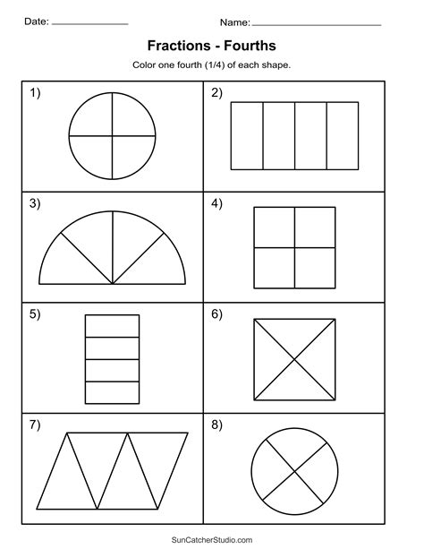 Free Printable Fractions Worksheets (Comparing & Identifying) – Free ...