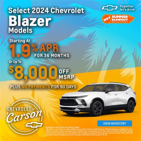New Chevrolet Vehicle Specials In Carson | Chevrolet of Carson
