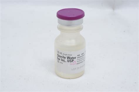 Hospira RL-1070 Sterile Water for Injection, USP 10mL (x)