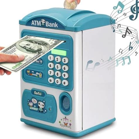 ZODZE Electronic Piggy Bank, Mini ATM Password Money Bank Cash Coins ...