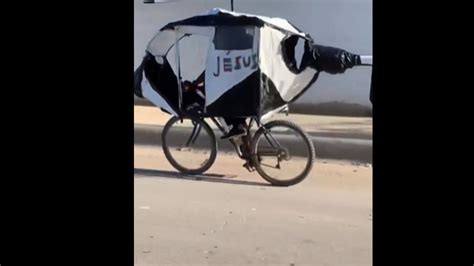 designed the cycle like a helicopter viral video on social media ...