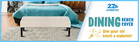 Street27 Polyester Bench High Stretch Slipcover Dining Room Bench Seat ...