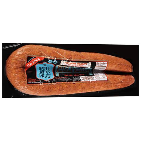 Uncle John's Pride Hot Country Smoked Sausage 16 oz | Shipt
