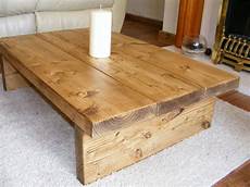 Rustic Coffee Table Uk by Coffee Table Rustic Chunky Handmade Solid Wood Ebay Rustic Coffee Table Uk