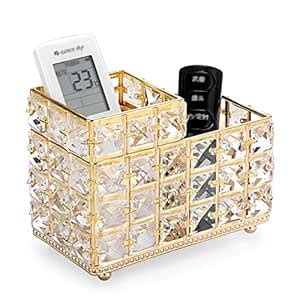 BTSKY Crystal Remote Control Holder 2 Slots Desktop Organizer Multi ...