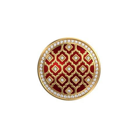 Ornate Luxe, Classic Cufflink Set with CZ Diamonds, 18kt Gold Plating