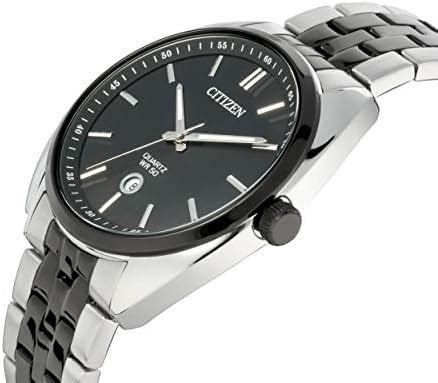 CITIZEN Quartz Analog Black Dial Men's Watch-BI5098-58E Stainless Steel ...