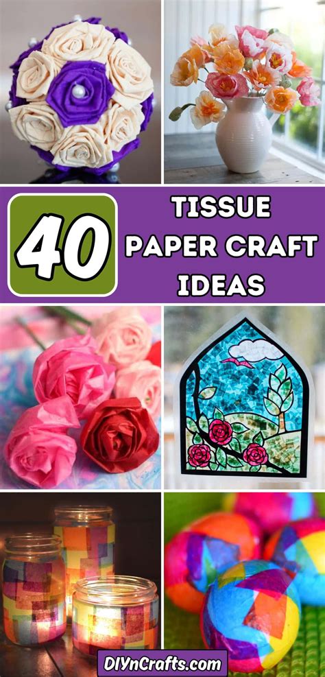 40 Tissue Paper Craft Ideas - DIY & Crafts